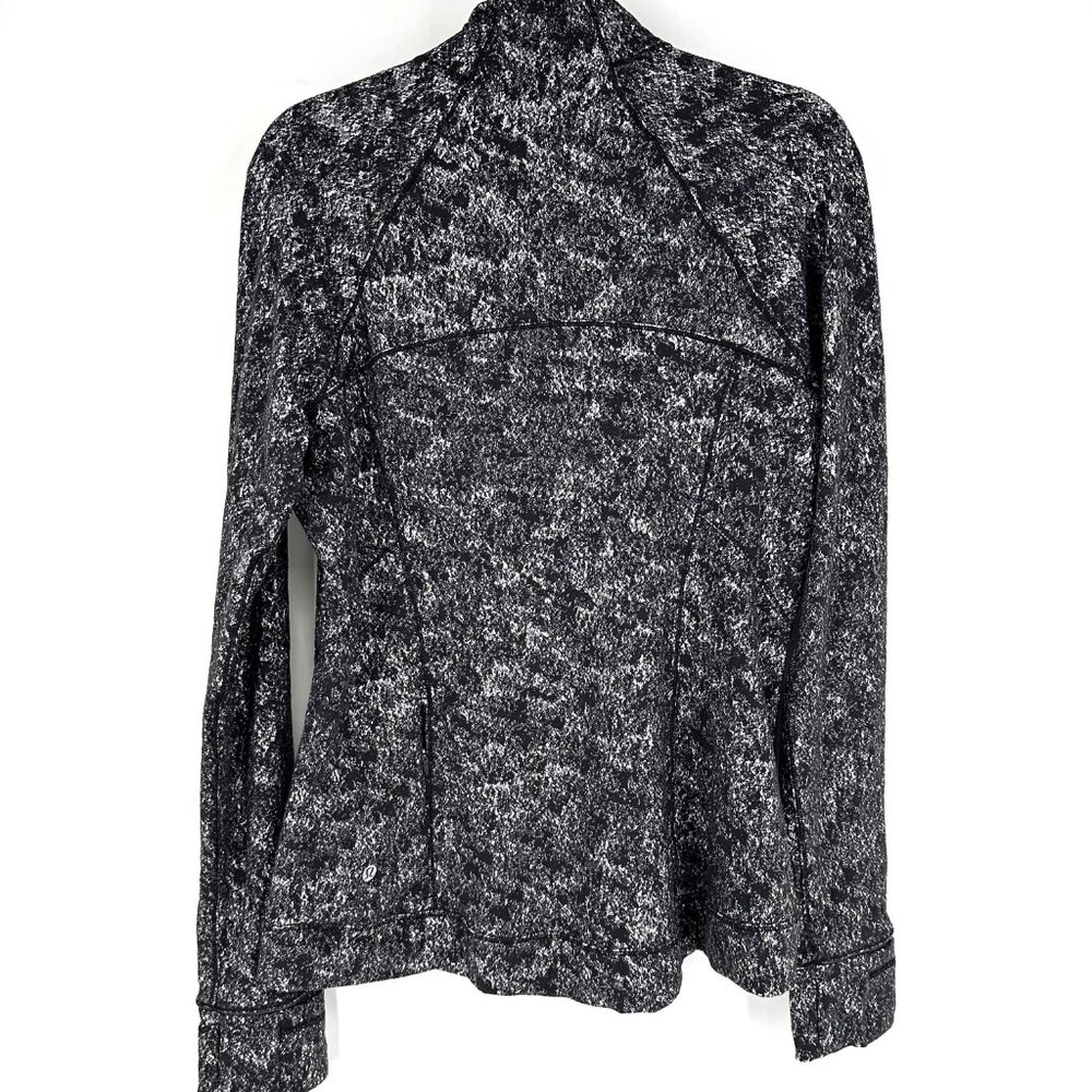 Lululemon Outrun the Elements Half 1/2 Zip Pullover Black/White Jacquard 12 - Picture 5 of 9